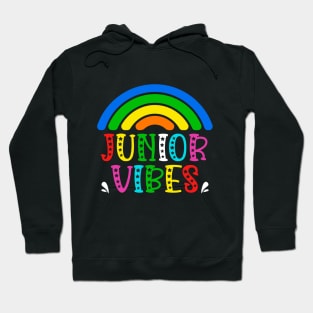 Junior Grade Vibes Rainbow Back to School Kids Teacher Hoodie